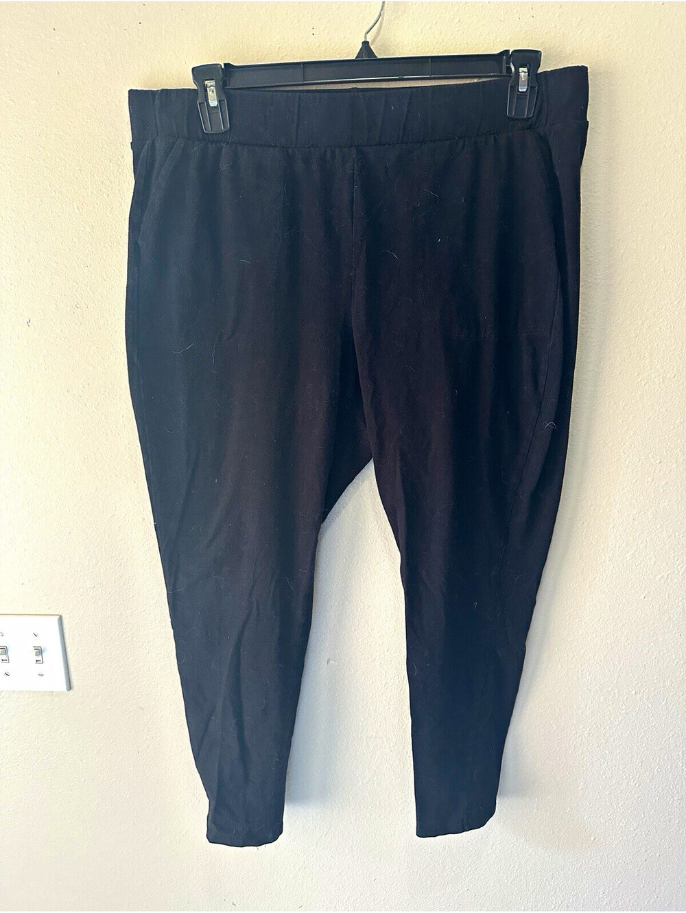 Torrid Women’s Plus 3XL Black Solid Knit Ankle Leggings Mid Rise Stretch